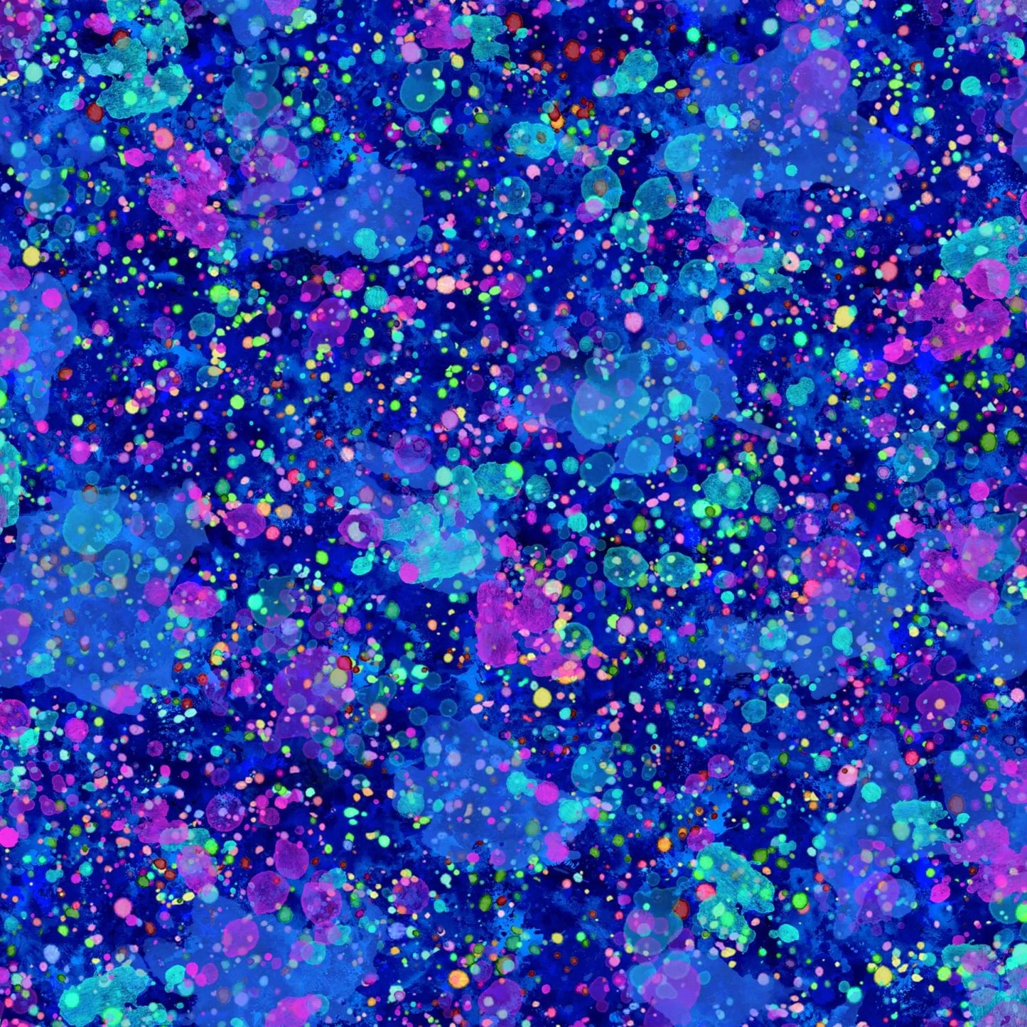 OASIS FABRICS SPOT ON ! SPLATTER BLUE OA-597691