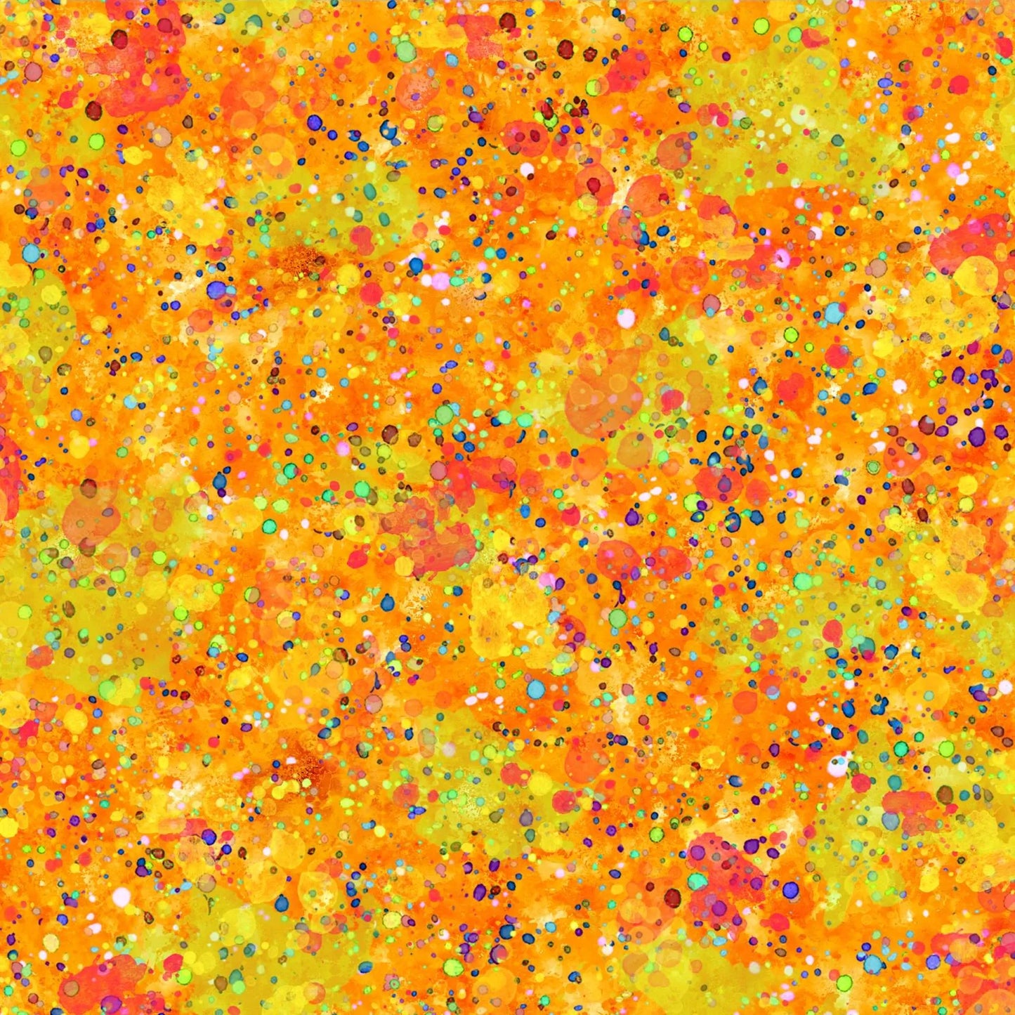 OASIS FABRICS SPOT ON ! SPLATTER YELLOW OA-597692