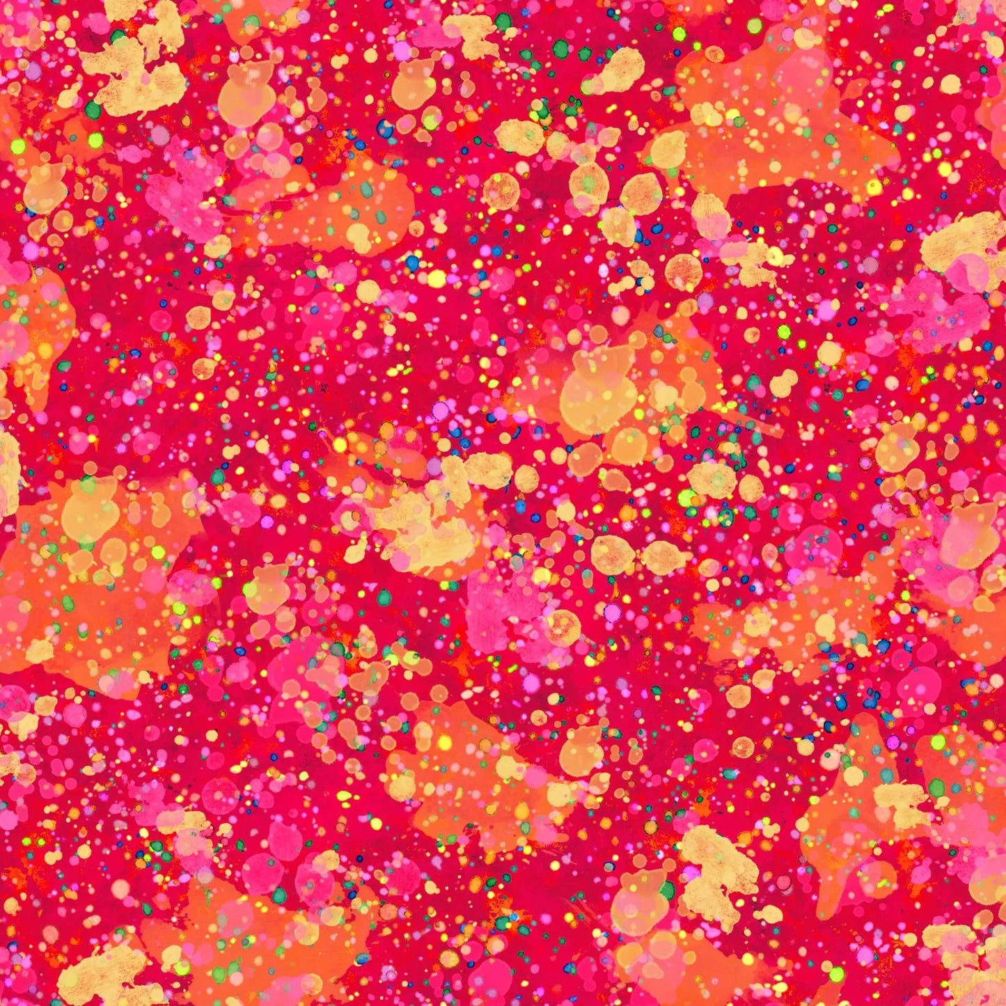OASIS FABRICS SPOT ON ! SPLATTER RED OA-597698
