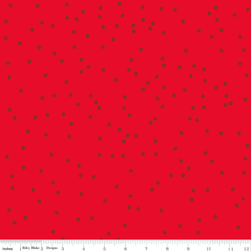 Riley Blake Designs On The Dot by Sew Yeah Quilting C17030-Cardinals