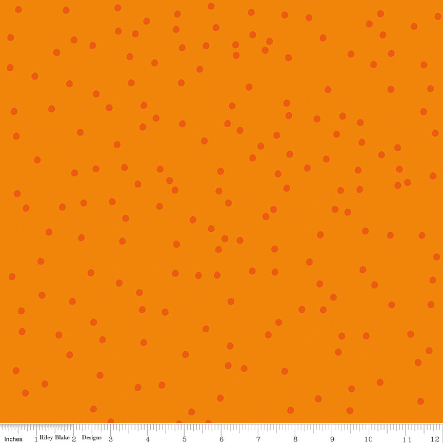 Riley Blake Designs On The Dot by Sew Yeah Quilting C17030-Clementine