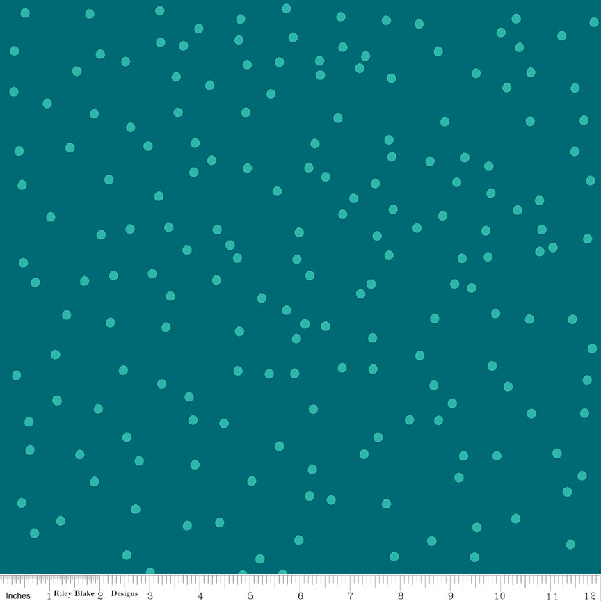 Riley Blake Designs On The Dot by Sew Yeah Quilting C17030-Ocean Green