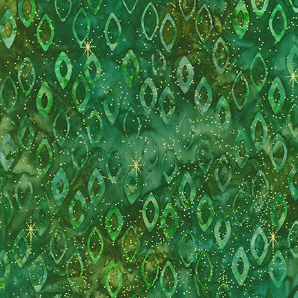Robert Kaufman Artisan Batiks Holiday Moments AMDM-20398-7 GREEN