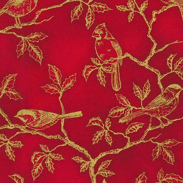 Robert Kaufman Holiday Flourish SRKM-20782-91 CRIMSON