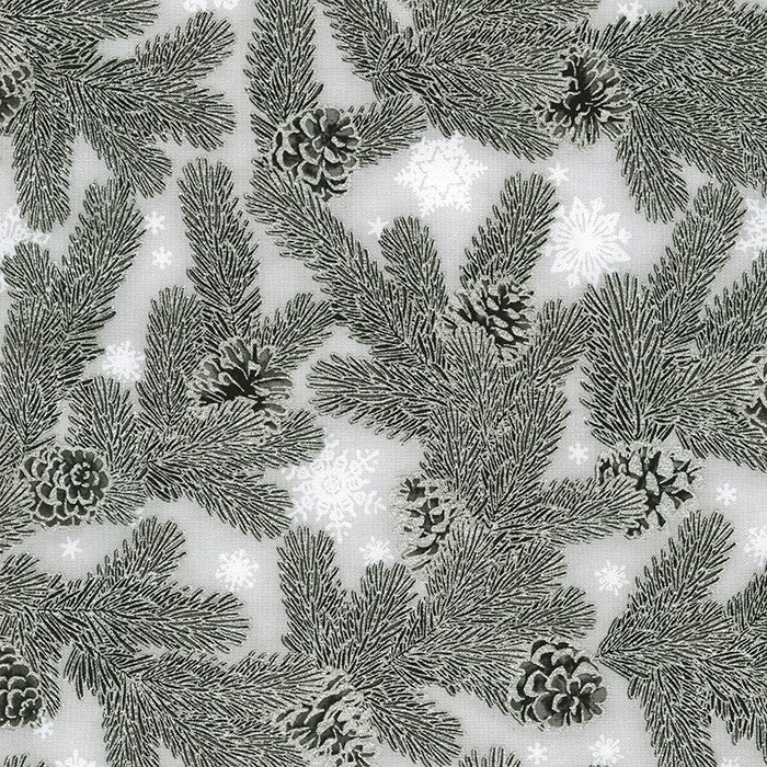 Robert Kaufman Holiday Flourish SRKM-20783-186 SILVER