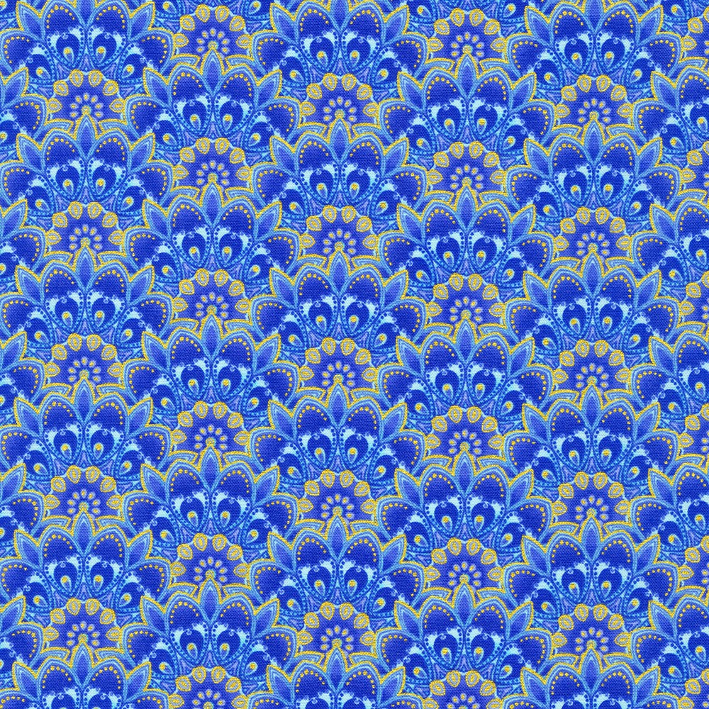 Robert Kaufman - Jaikumari SRKM-21744-425 Aquamarine J0760017