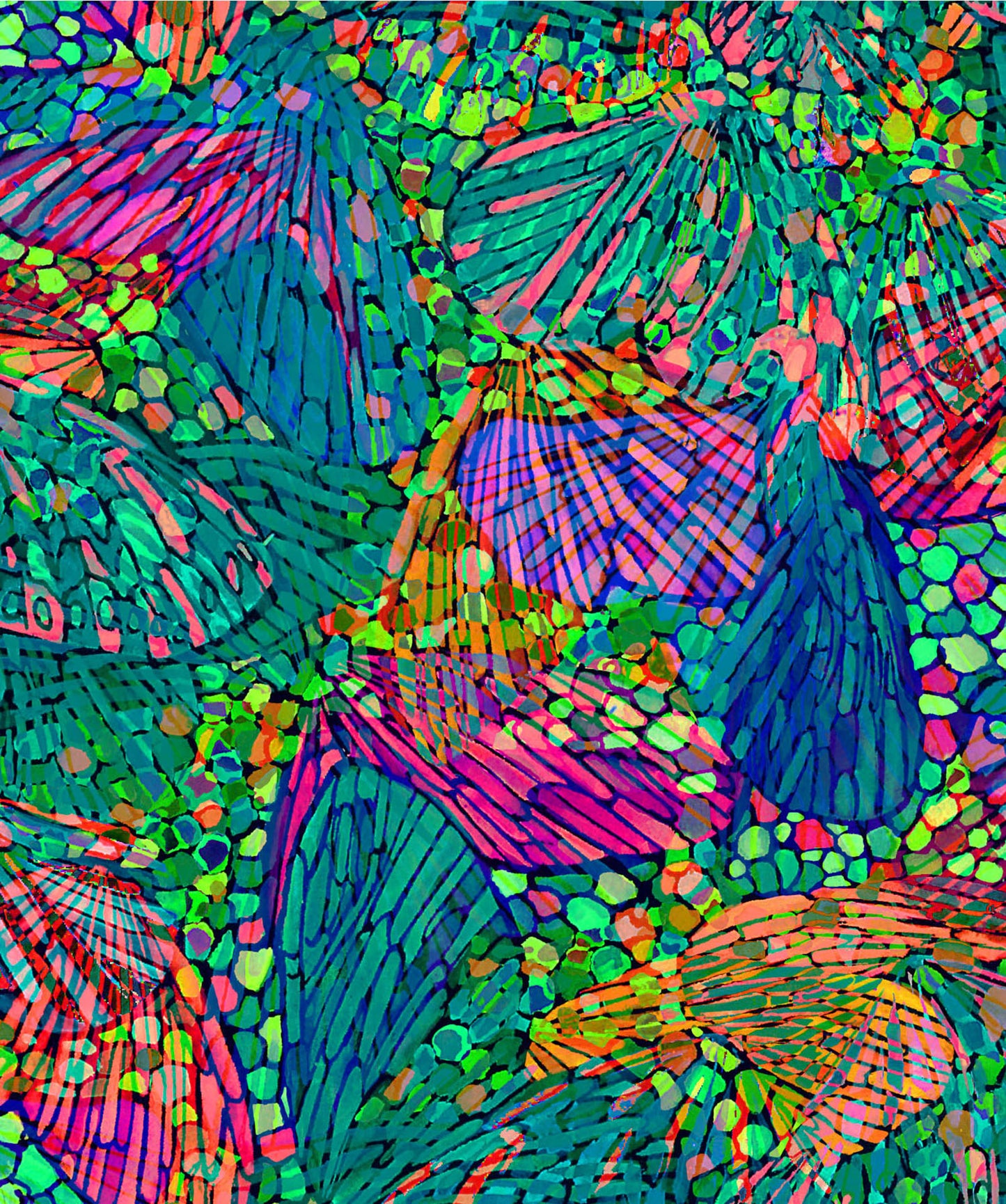 OASIS FABRICS BUTTERFLY WATZ FLORAL OA-603981 BRIGHT MULTI