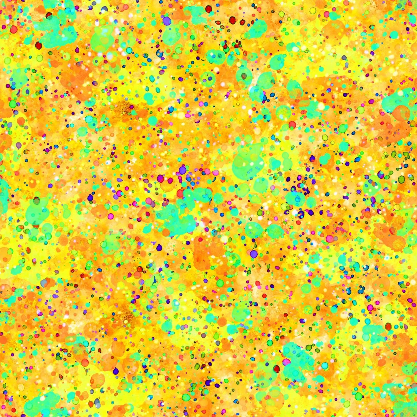 OASIS FABRICS SPOT ON ! SPLATTER LEMON OA-597696