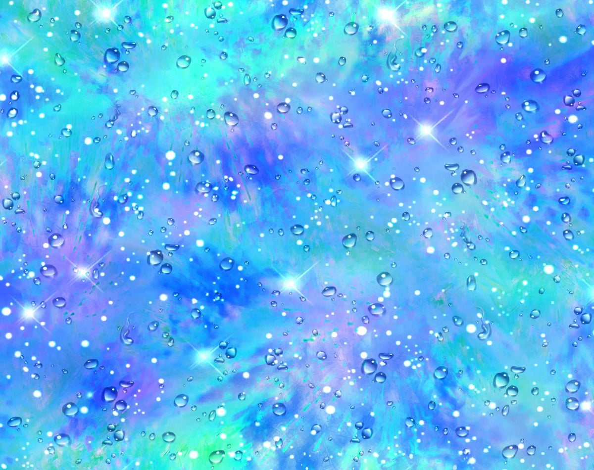 OASIS FABRICS Hidden Treasures Water Drops Blue OA-598611