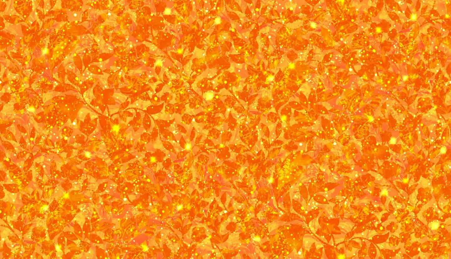 OASIS FABRICS Turning Colors Leaf Texture Gold OA-598742