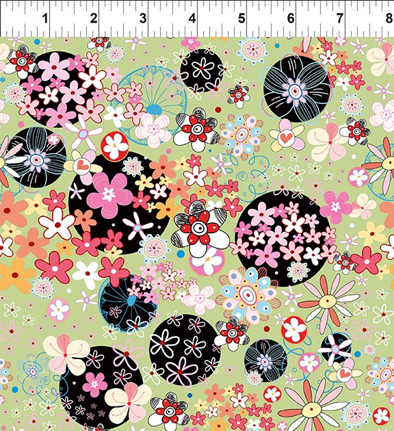 In The Beginning Fabrics - Alice 5AL-1 Garden Multi