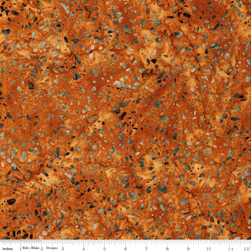 Riley Blake Designs Batiks Basics Terrazzo Gingerbread BT21800-137