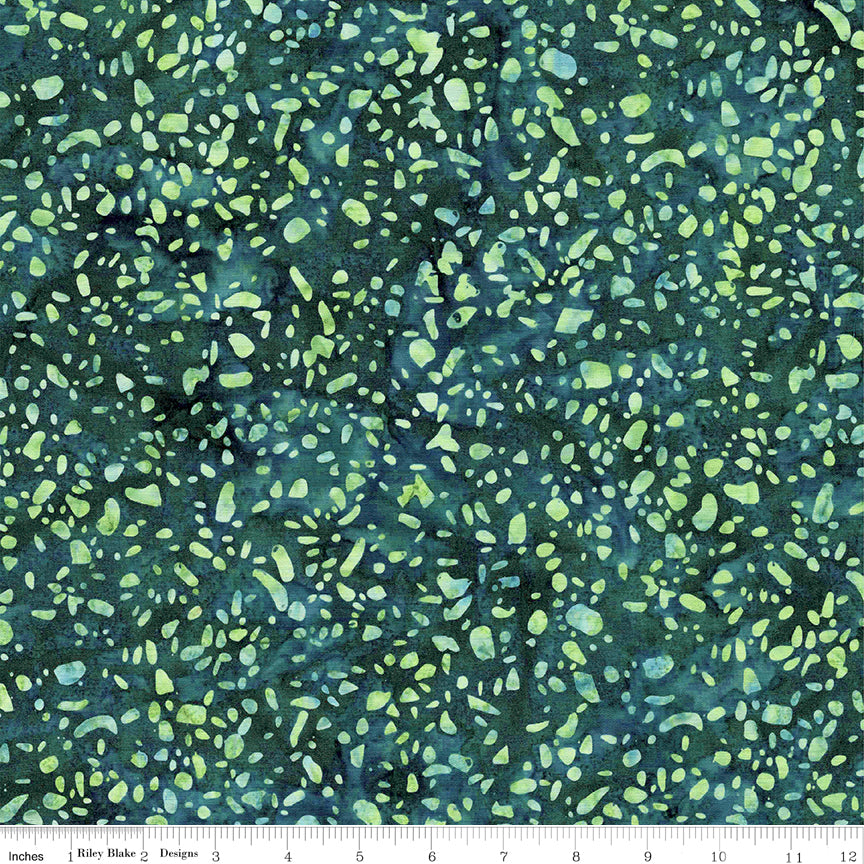 Riley Blake Designs Batiks Basics Terrazzo Peridot Fern BT21800-325