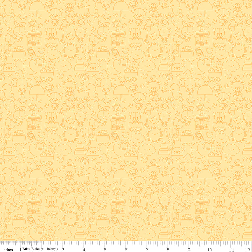 Riley Blake Designs Bundle of Joy 15293 Yellow