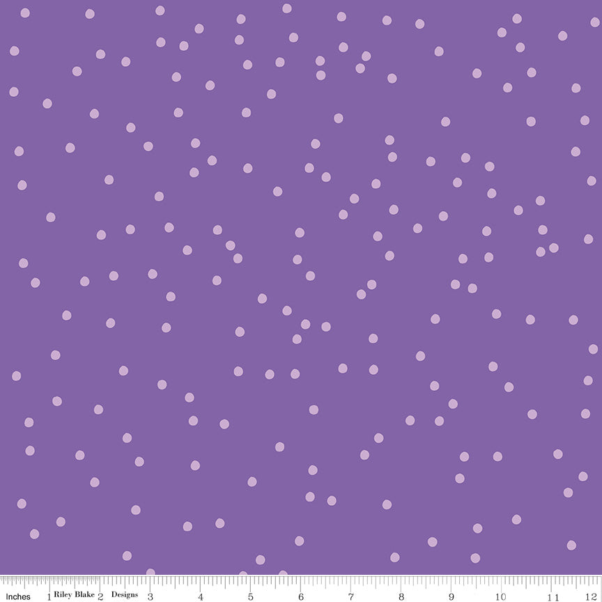 Riley Blake Designs On The Dot by Sew Yeah Quilting C17030-Elderberry