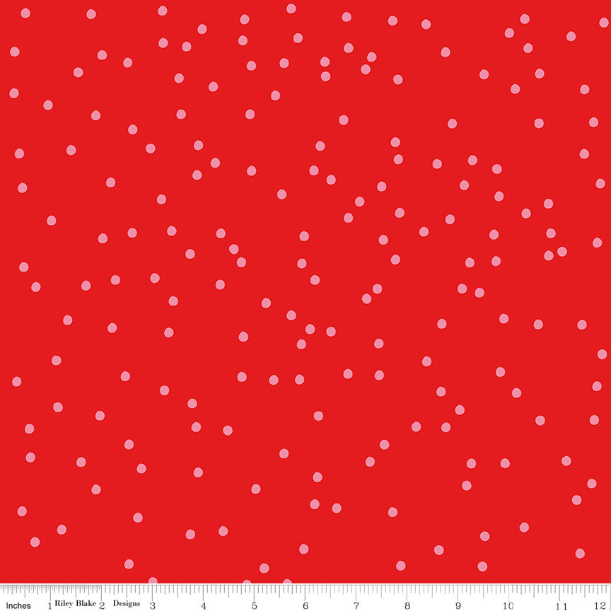 Riley Blake Designs On The Dot by Sew Yeah Quilting C17030-Ruby