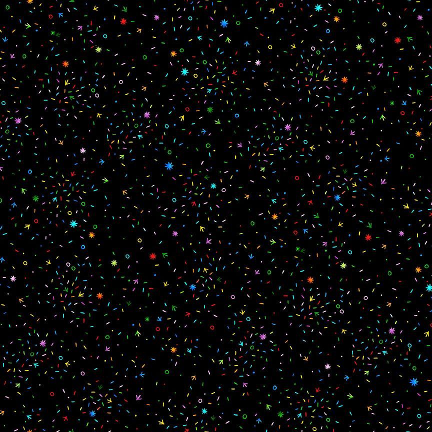 TIMELESS TREASURES - Charisma Horton Chicken Scratch -CHARISMA-CD3200 CONFETTI