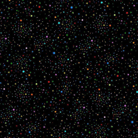 TIMELESS TREASURES - Charisma Horton Chicken Scratch -CHARISMA-CD3200 CONFETTI