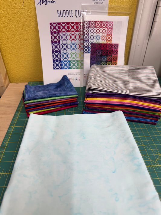 Hoffman Fabrics and Eye Candy Quilted Huddle Quilt: Quilt Kit