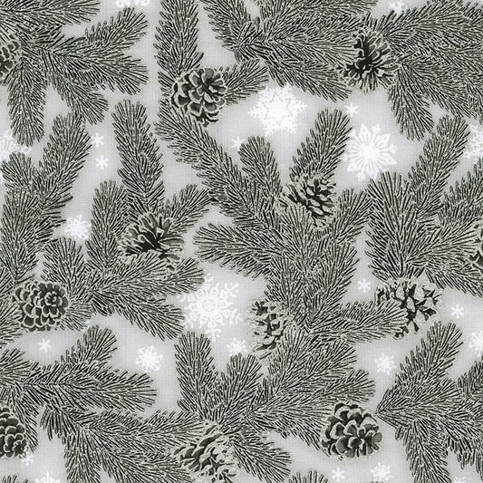 Robert Kaufman Holiday Flourish SRKM-20783-186 SILVER