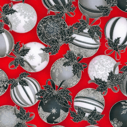 Robert Kaufman Holiday Flourish SRKM-20786-93 SCARLET