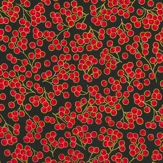 Robert Kaufman Holiday Flourish SRKM-20790-2BLACK