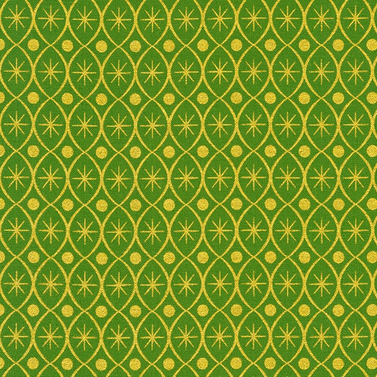 Robert Kaufman Holiday Flourish SRKM-20791-7 GREEN