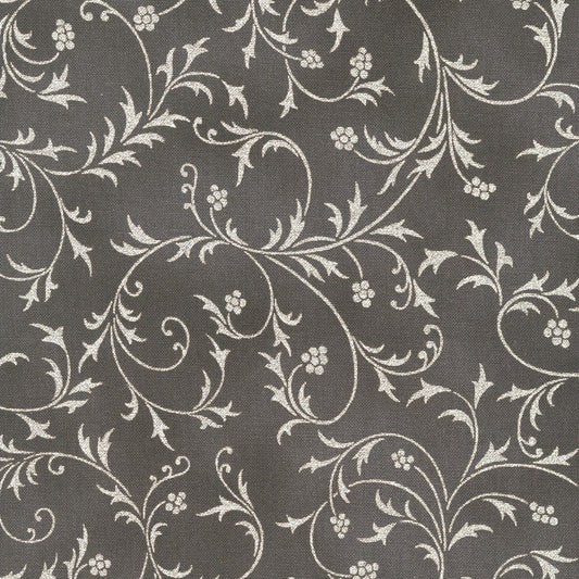 Robert Kaufman - Holiday Flourish Snow Flower SRKM-21600-305 graphite