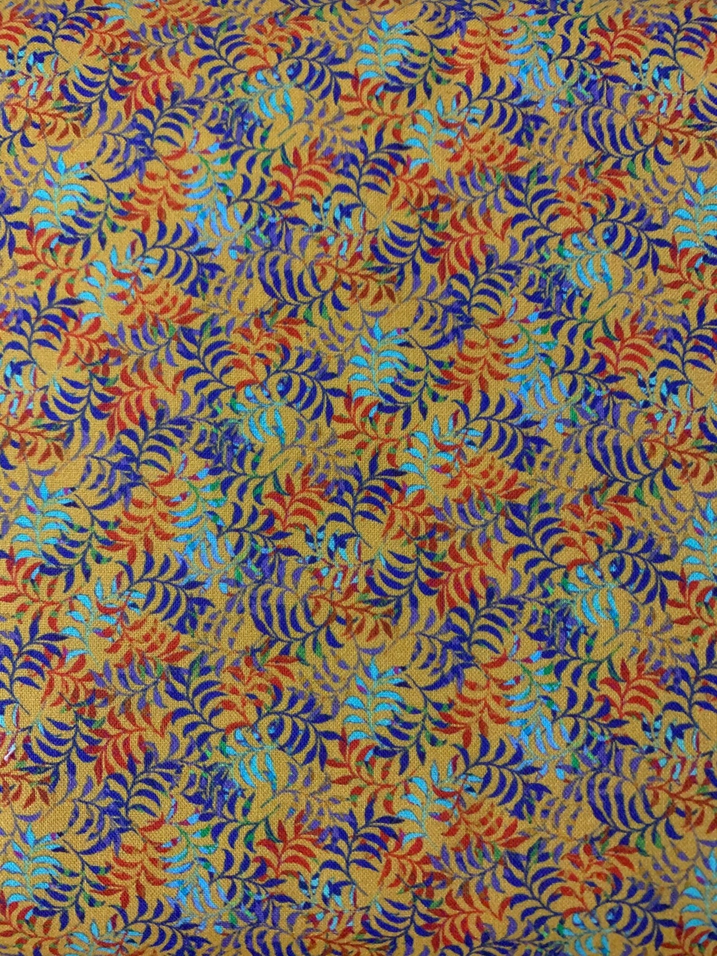 OASIS FABRICS NIGHT BLOOM Leaves OA-595532 PALE ORANGE