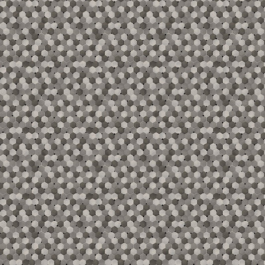 PAINTBRUSH STUDIO Bee Kind - Tonal Honeycomb - Grey 120-99244