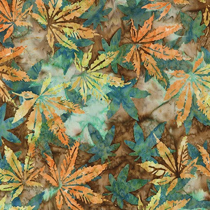 Robert Kaufman Artisan Batiks Cannabis Sativa SRK-20502-14 Natural