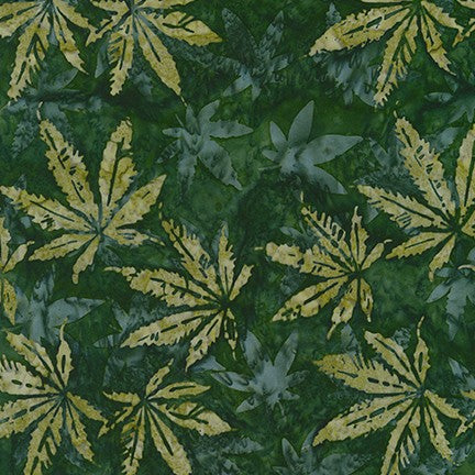 Robert Kaufman Artisan Batiks Cannabis Sativa SRK-20502-45 Moss