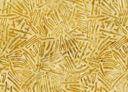 OASIS FABRICS BATIK 72-4674 STICKS YELLOW