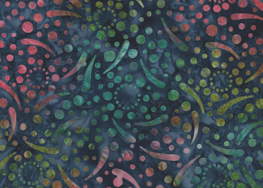 OASIS FABRICS BATIK 72-4683 SPLASH BLUE